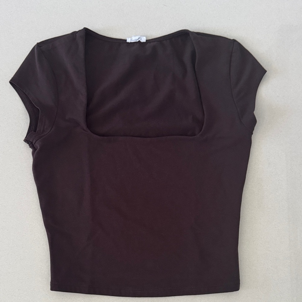 Garage Dark Brown Women's Crop Top